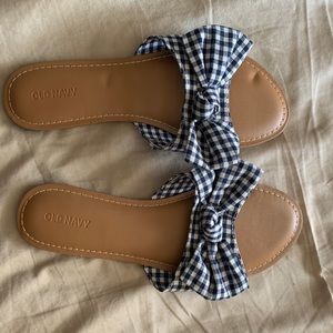 Plaid sandals